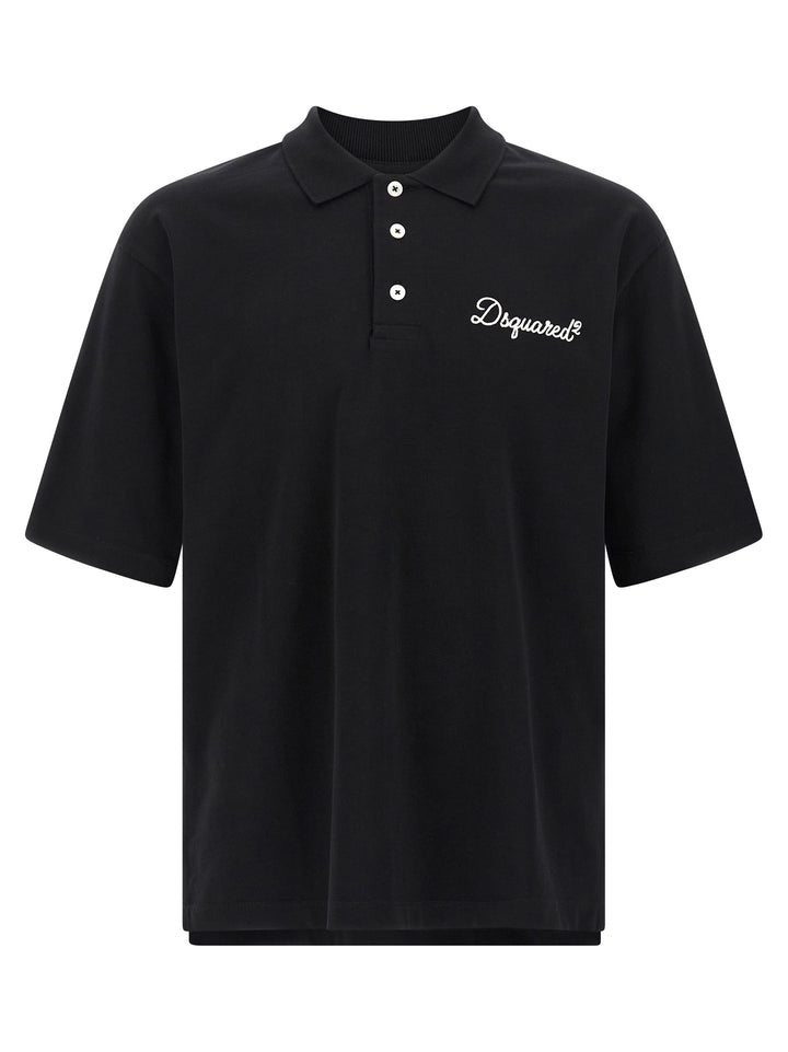 Dsquared2 Dsquared2 Signature Polo - Nero | 124584943dad12221c69a1d133fb6aa4c4ddf671
