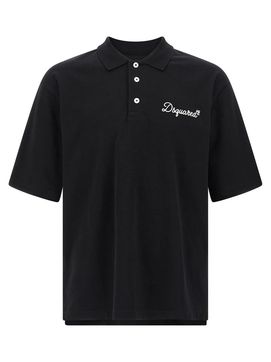 Dsquared2 Signature Polo Nero