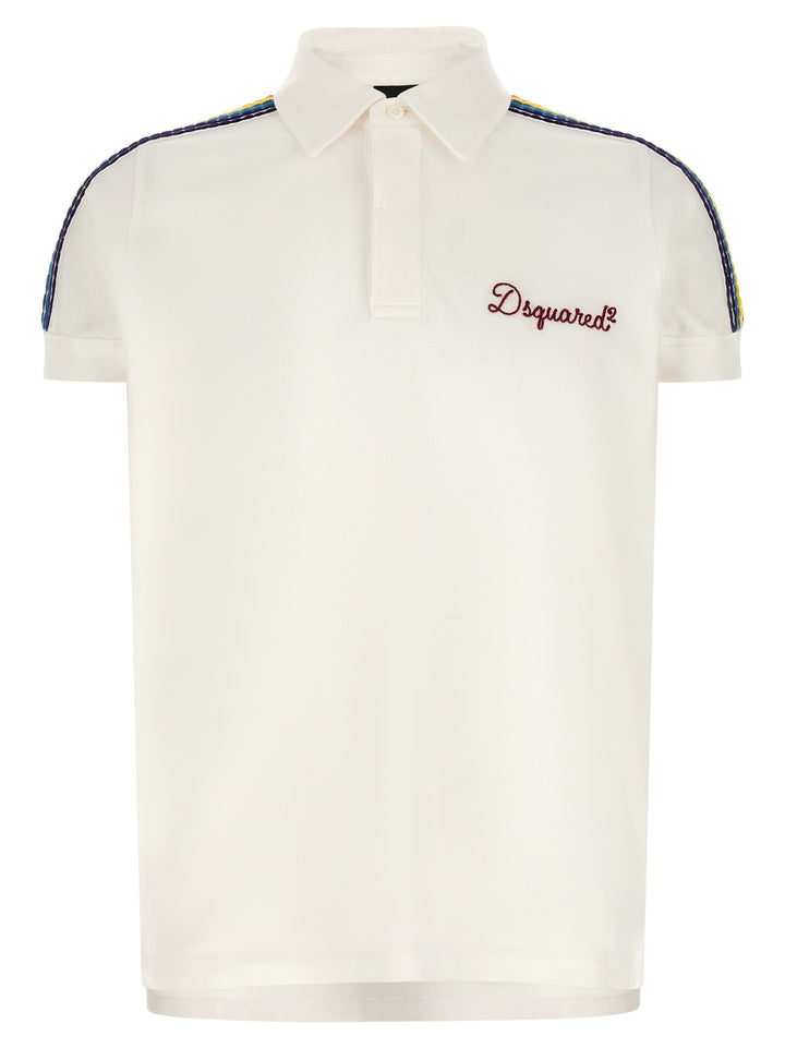 Dsquared2 Be Proud Polo - Bianco | 5866b24764f47ccd10375fc13eed049167f60ca5