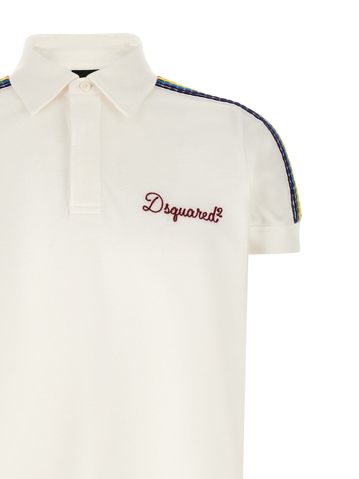 Dsquared2 Be Proud Polo - Bianco | 84cc028bc502fdef6ab21ac9376ee30f4a30194b