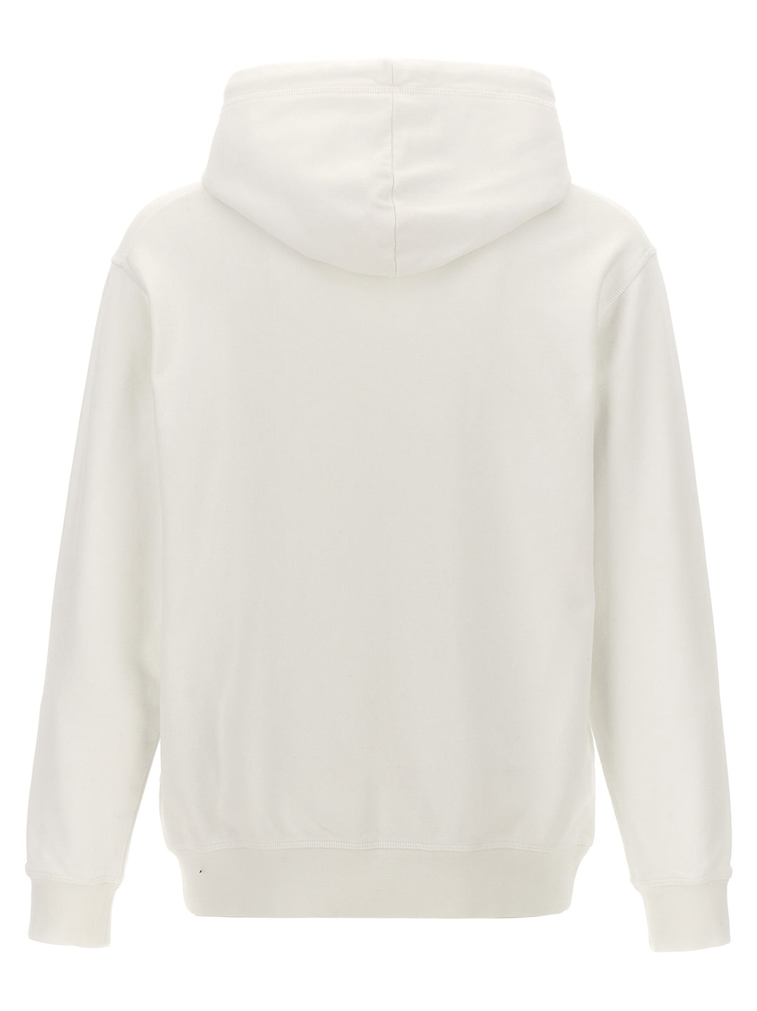 Dsquared2 Logo Print Hoodie Felpe - Bianco/Nero | 26cb114fbb9e047d8711d332a0cb54b065a3440e