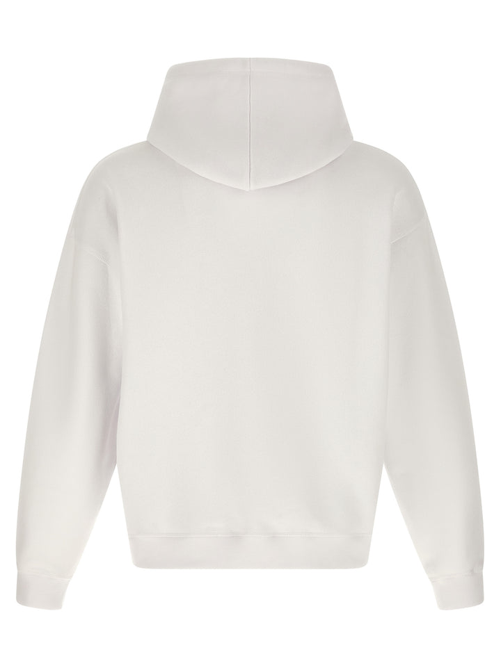 Dsquared2 Logo Patch Hoodie Felpe - Bianco | 217440b276a2f65f66f77a68ca8d281b2a9e2e08