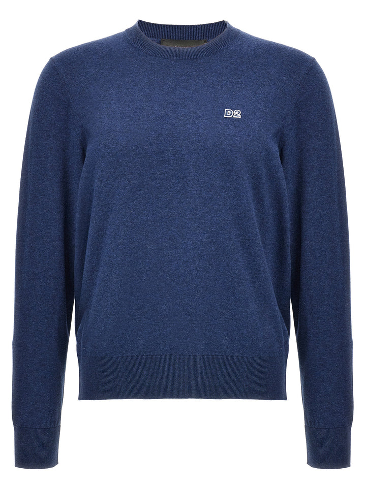 Dsquared2 Crewneck Maglioni - Blu | 35488ae1edd16678fd15f5cd9786aec048abd434