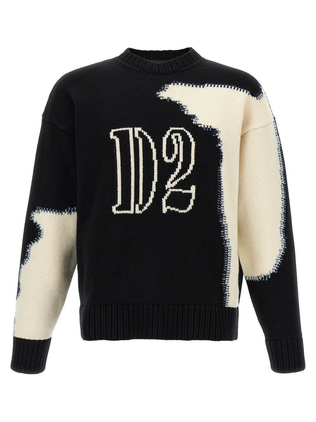 Dsquared2 Two-Tone Sweater Maglioni - Bianco/Nero | bce7838978d83650e5c5e60f545998fedca9ede7