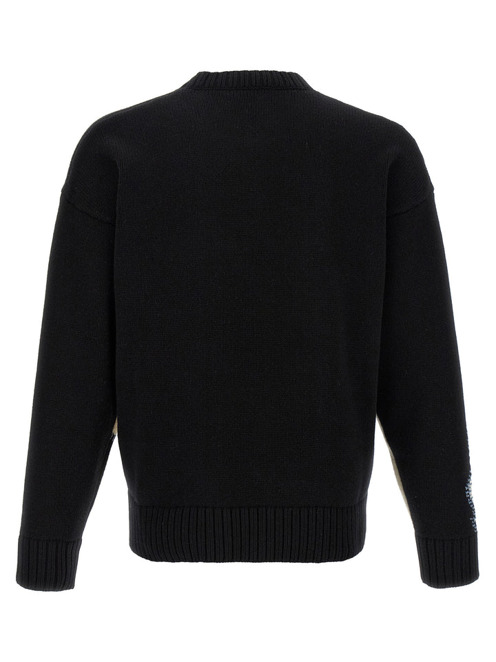 Dsquared2 Two-Tone Sweater Maglioni - Bianco/Nero | 25150cdb5c39f03313bbc5027db0166774c10d3d