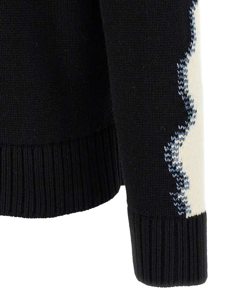 Dsquared2 Two-Tone Sweater Maglioni - Bianco/Nero | 2bba87330d9d5938266a604f9e61dcae7185f58e