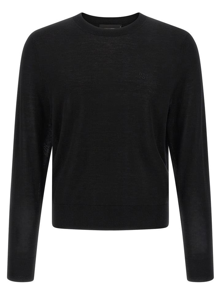 Dsquared2 Wool Sweater Maglioni - Nero | ed9121ef97a6e6ea53d1a2fe44092288cb9b5271
