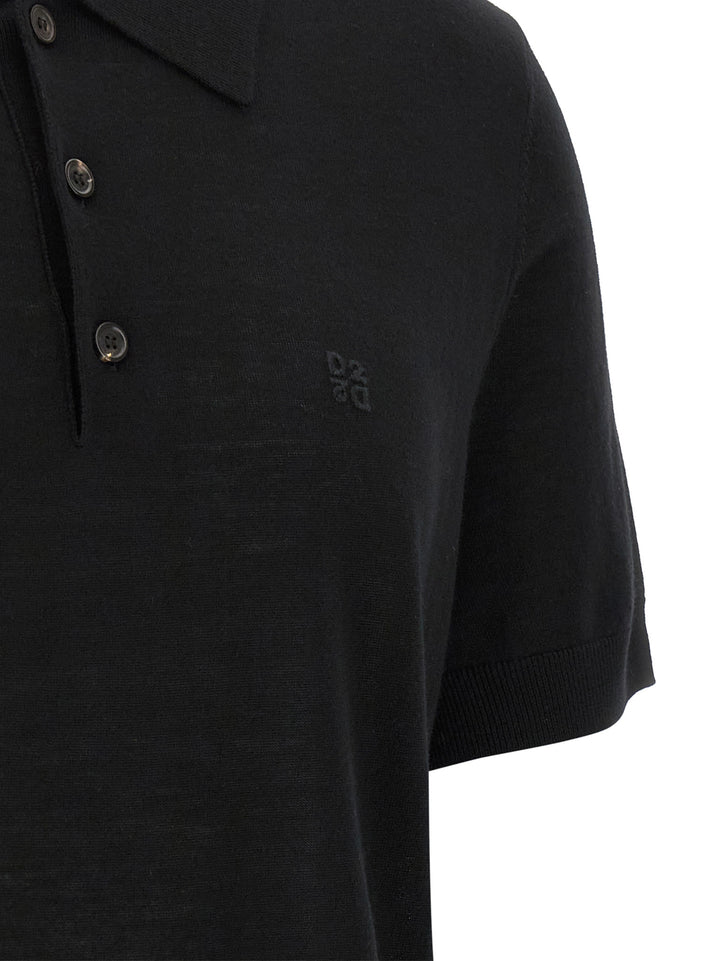 Dsquared2 Wool  Shirt Polo - Nero | 0ac2e30f894b9f771d6c1ddca52ca39f9cd4df98