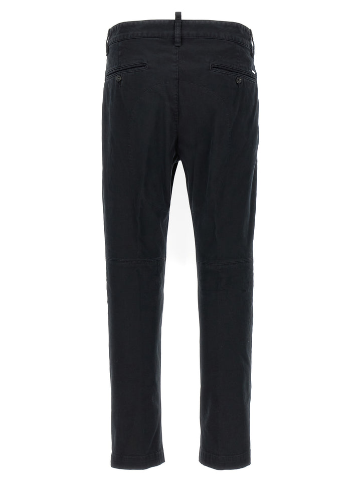 Dsquared2 Sexy Chino Pantaloni - Nero | 83c5827e64880c394452a25dfebf42510fe4ed9e