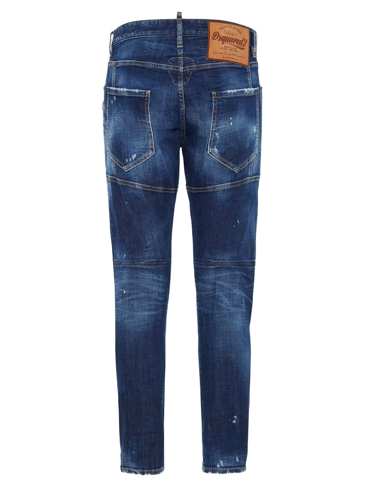 Dsquared2 Tidy Biker Jeans - Blu | 45e72cdabe891f0a2fcb7055439ca8cbd1ae3902