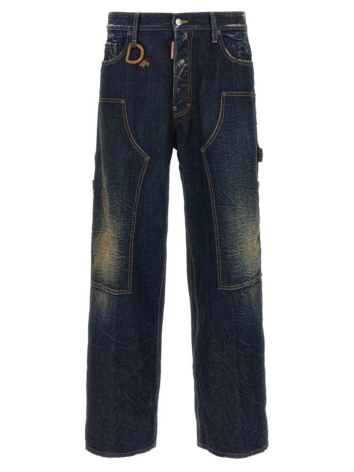 Dsquared2 Loose Carpenter Jeans - Blu | 986636b36886170a4aa88f349b3d7725943ab935