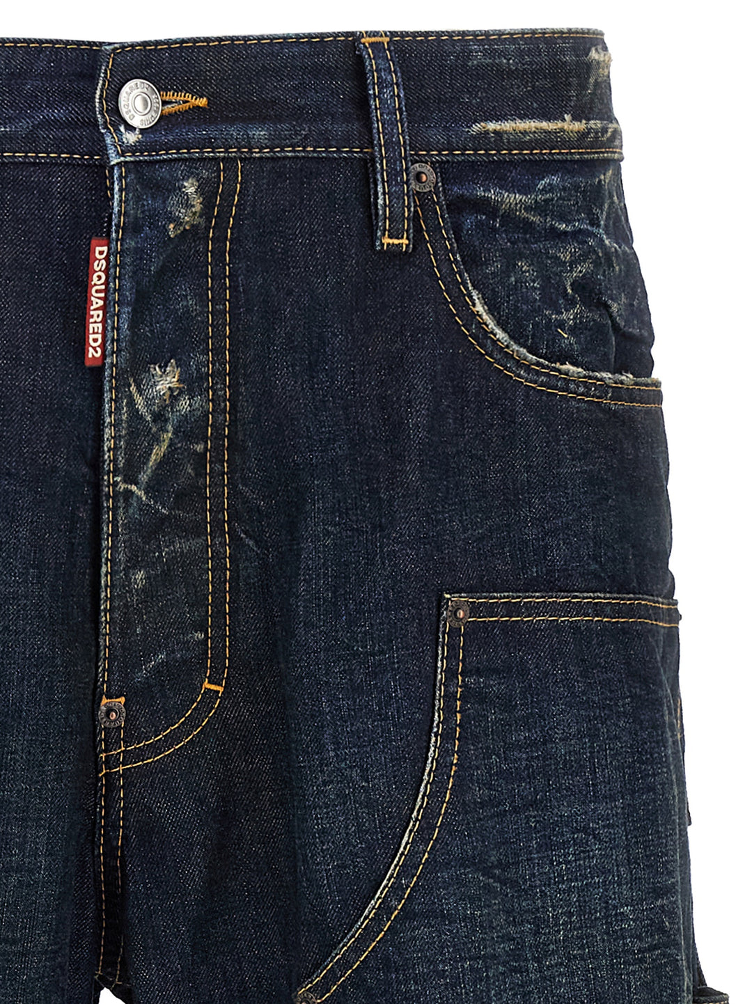 Dsquared2 Loose Carpenter Jeans - Blu | 98d21c60b06892bf08bf8170e3df0fc19badc8f1