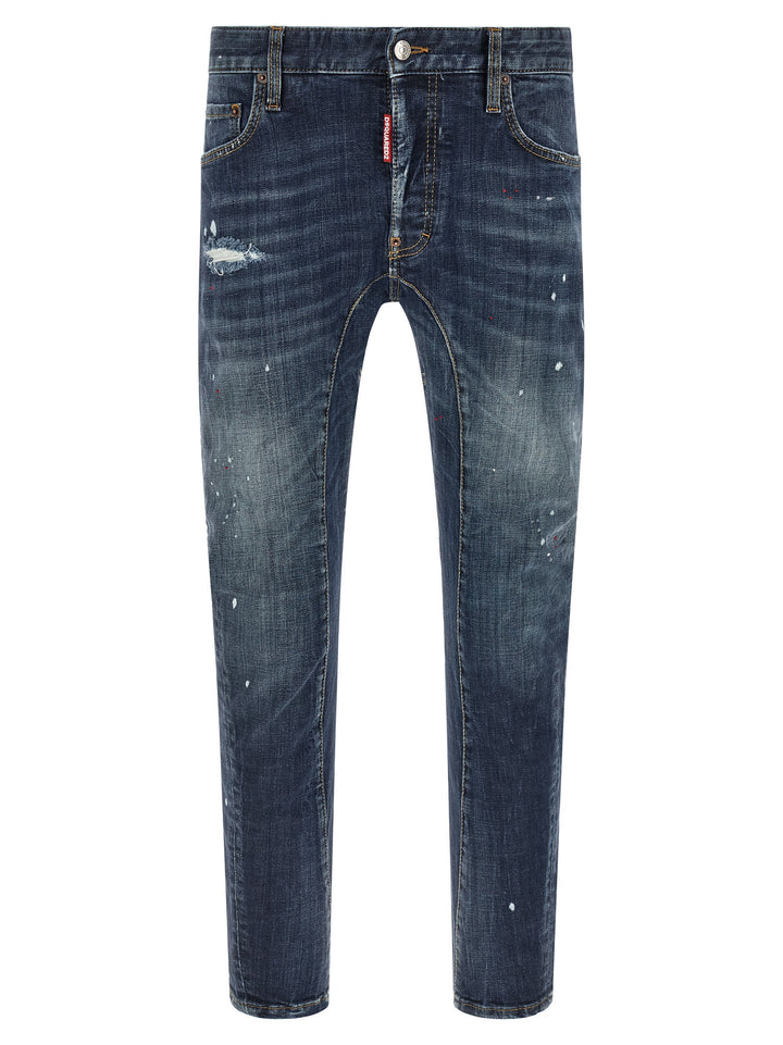 Dsquared2 Tidy Biker Jeans - Blu | 294b040bd9de07d3356e75575982db9701b83221