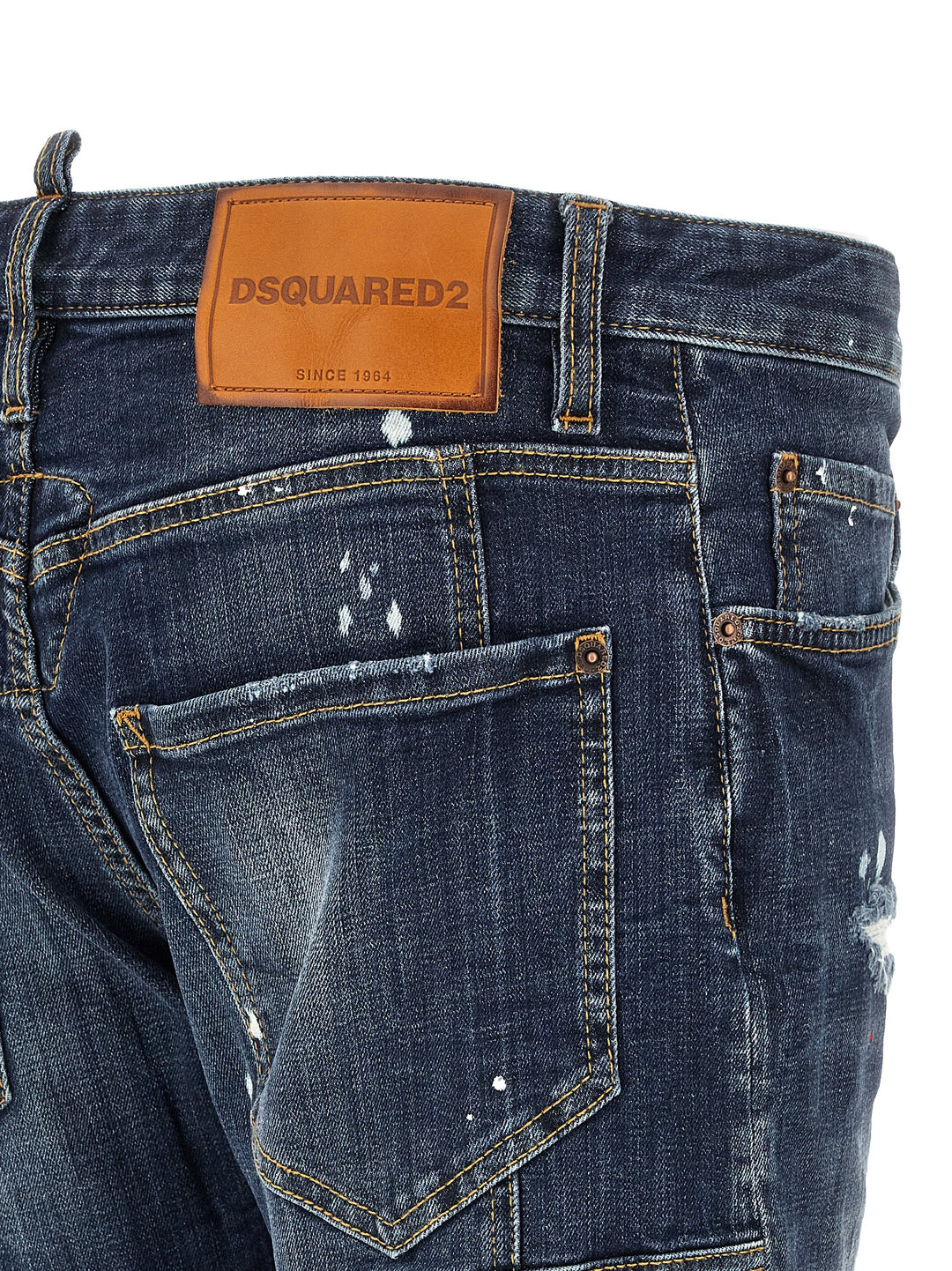 Dsquared2 Tidy Biker Jeans - Blu | 9e20deaf81caaf0a766674a7053d401a62d8fec4