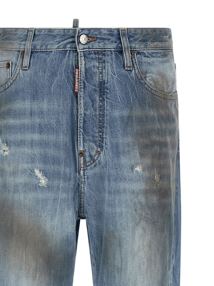 Dsquared2 Loose Twisted Jeans - Blu | 13d940e92b7a845396a2586c77d2be0f30b641db