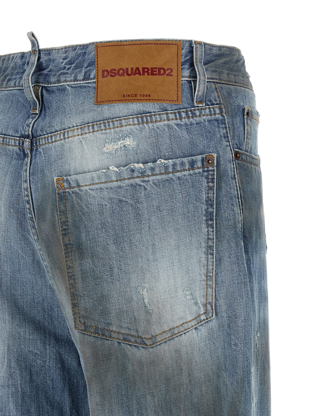 Dsquared2 Loose Twisted Jeans - Blu | 00f97b37a984ba664f9d1889bd2d6a99e0442f9c