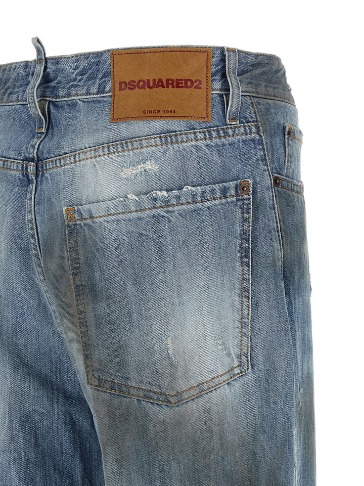 Dsquared2 Loose Twisted Jeans - Blu | 00f97b37a984ba664f9d1889bd2d6a99e0442f9c