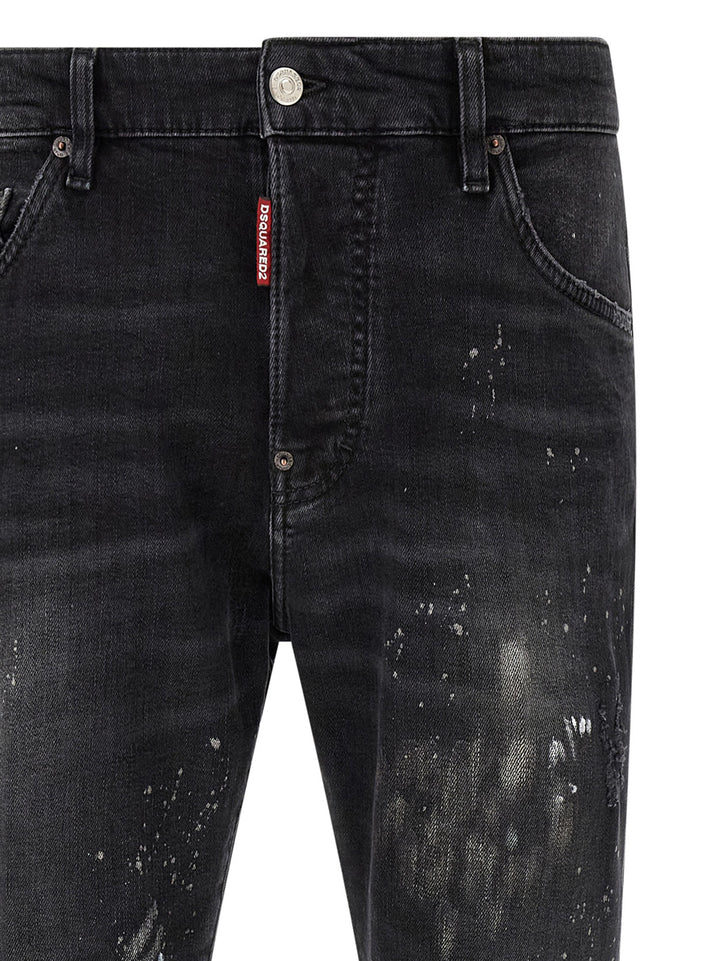 Dsquared2 Splatter Paint Jeans - Nero | c5c5ede0c149952718b431e16bb6ba7fa5ef0bea