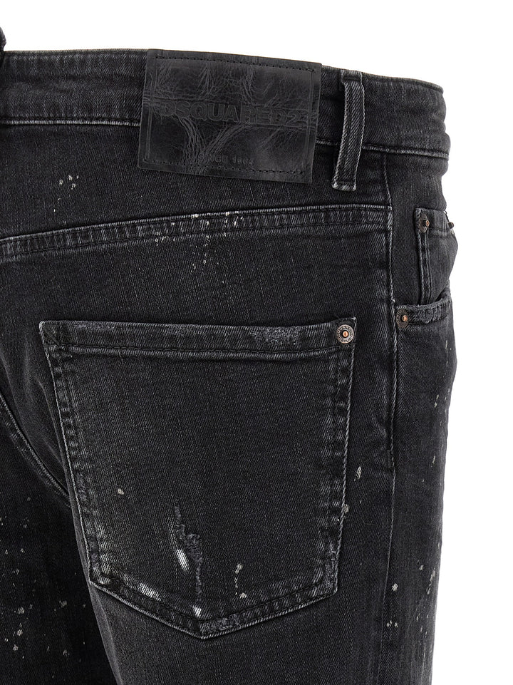 Dsquared2 Splatter Paint Jeans - Nero | 37c5d8d22b7781b7a7e3bb738d28e732fa0bdb01