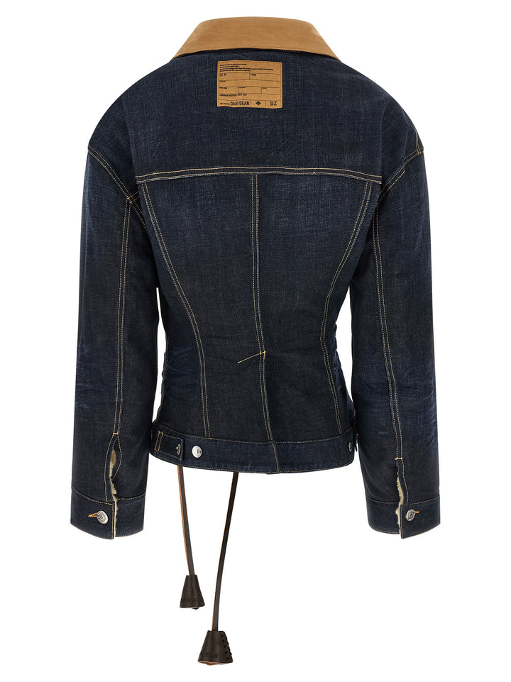Dsquared2 Wrap Over Puffer Jackets - Blu | be72ae4a0937beb2994e67d0127e14439805160f