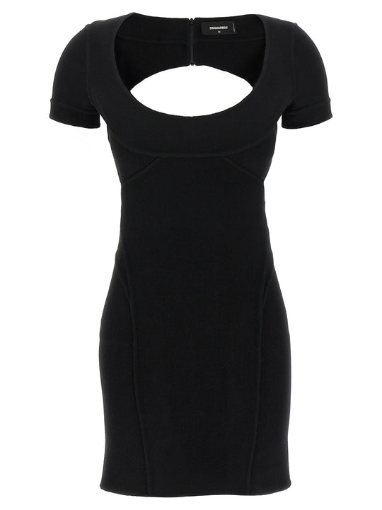 Bodycon Cut Out Abiti Nero