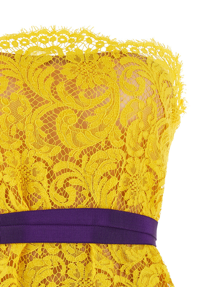 Dsquared2 Sophie Lace Abiti - Giallo | b39584ab2c59b51ca840ae910cad04d16c60d215