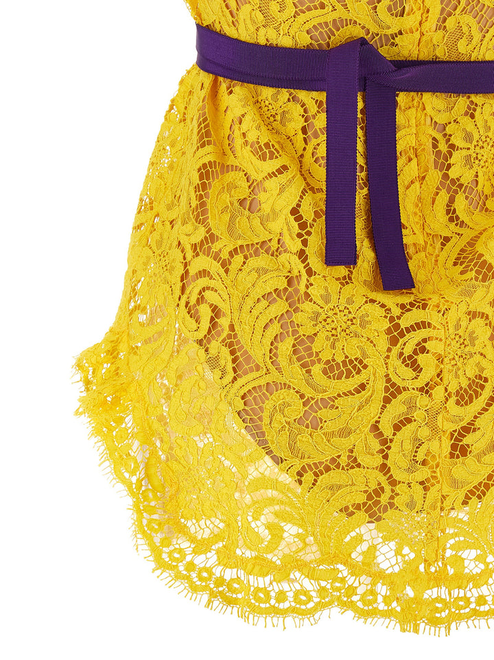 Dsquared2 Sophie Lace Abiti - Giallo | 6233beaeaa2e1b4effd2dabd883788a8be020f33