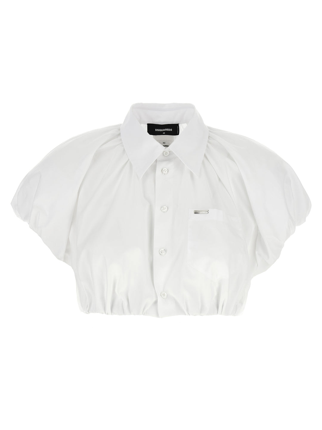 Dsquared2 Cropped Shirt Camicie - Bianco | 911855244bddb6dcf3d7cf24d19b44dc4cf686d4