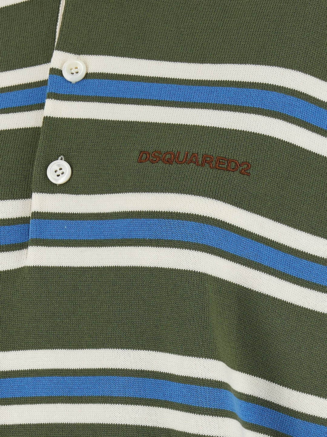 Dsquared2 Striped Knit Polo - Multicolor | b97541089536315fae2916c23477ea1191c81a8e