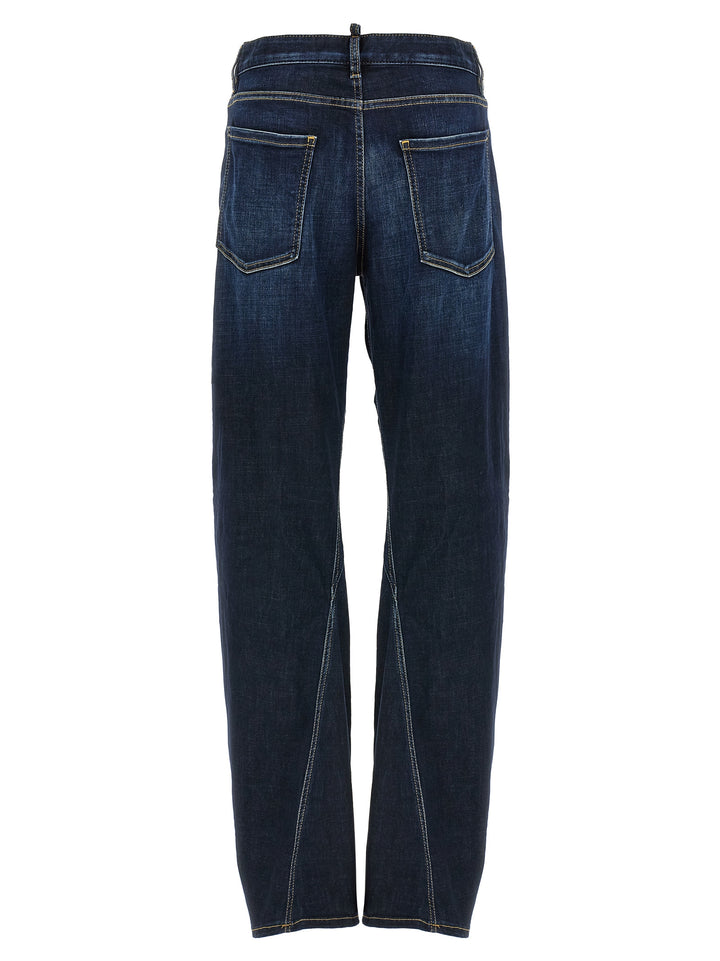 Dsquared2 D2 Twisted Jeans - Blu | 139482cea47a0820820843cfb2ebd98a60abe99d