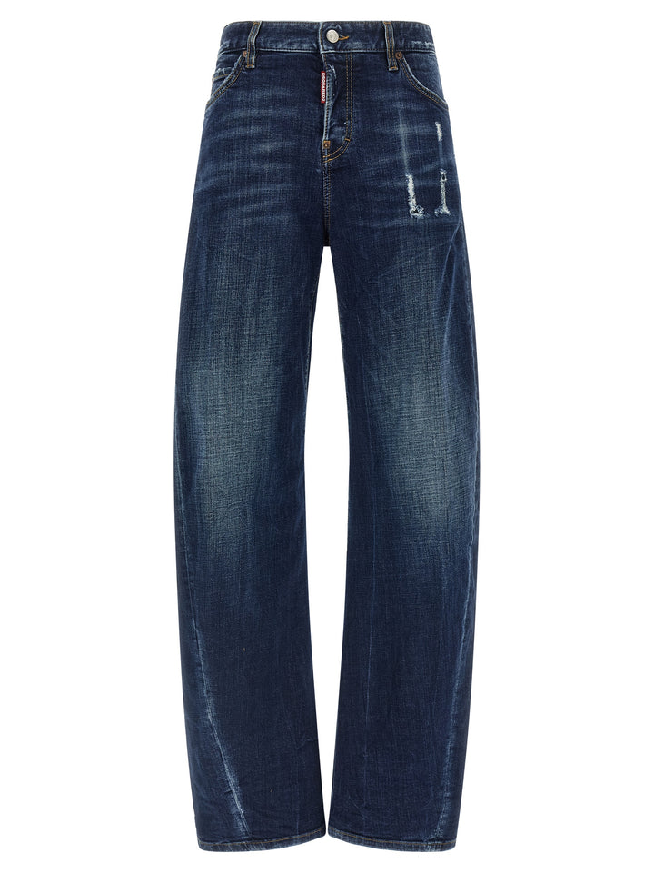 Dsquared2 Loose Twist Jeans - Blu | 480c9dc47b43ea62bd769536941815b1139d0999