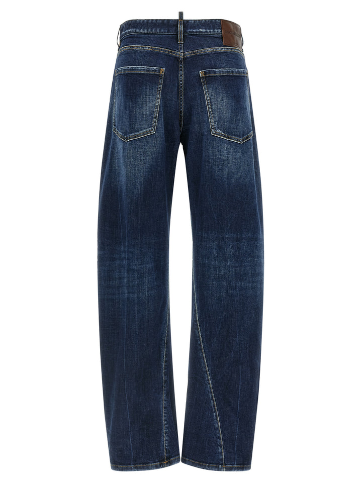 Dsquared2 Loose Twist Jeans - Blu | a26e1baf79441bd6d1c4db4052d36a6e5251b72d