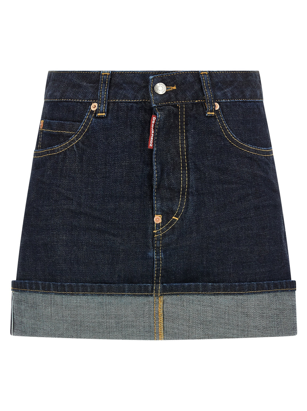 Dsquared2 Cimosa Authentic Japanese Denim Gonne - Blu | 2b89ebc42c084f2d51f1ad5d103d3cac32b40037