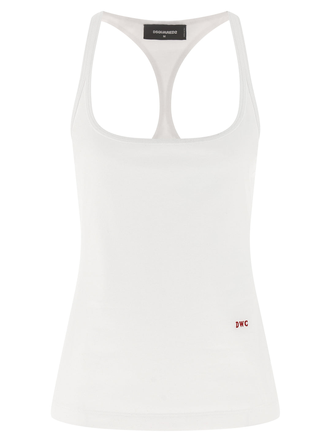 Dsquared2 Embroidery Tank Top Top - Bianco | beae5a2ecf388ff9c679e177a6484b2b8a35500c