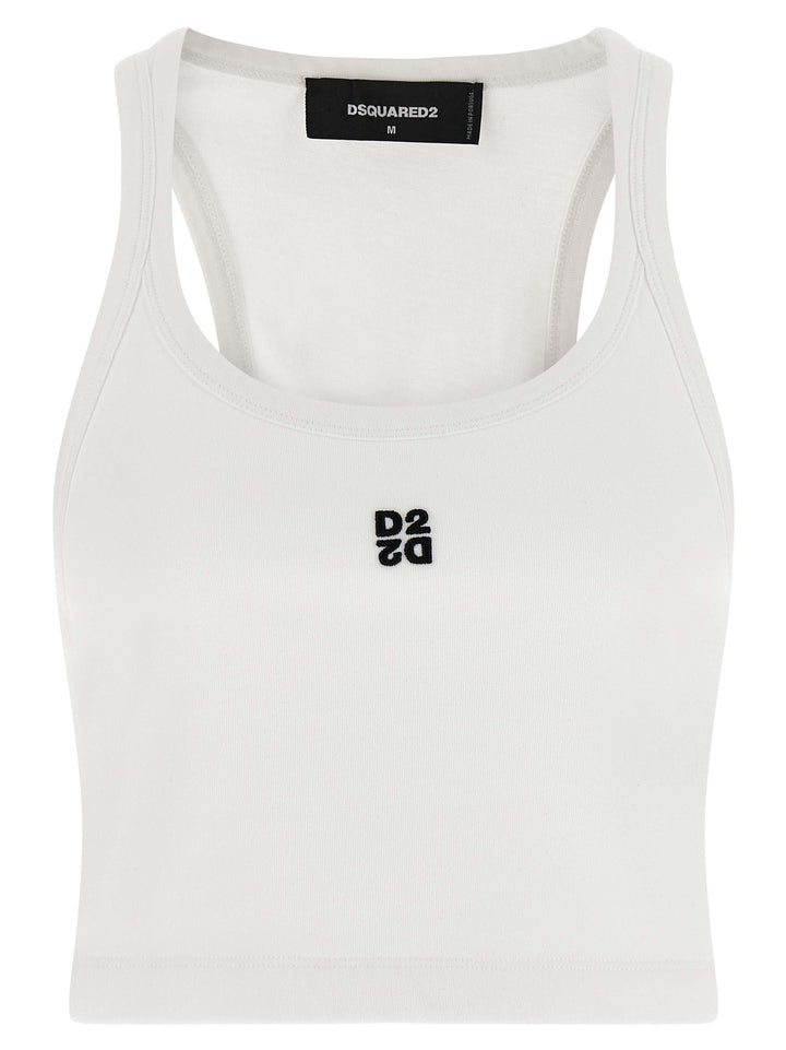 Dsquared2 D2 Upside Down Top - Bianco | 4e266cb9c5d36f60931b82e1969ca798922c2c26