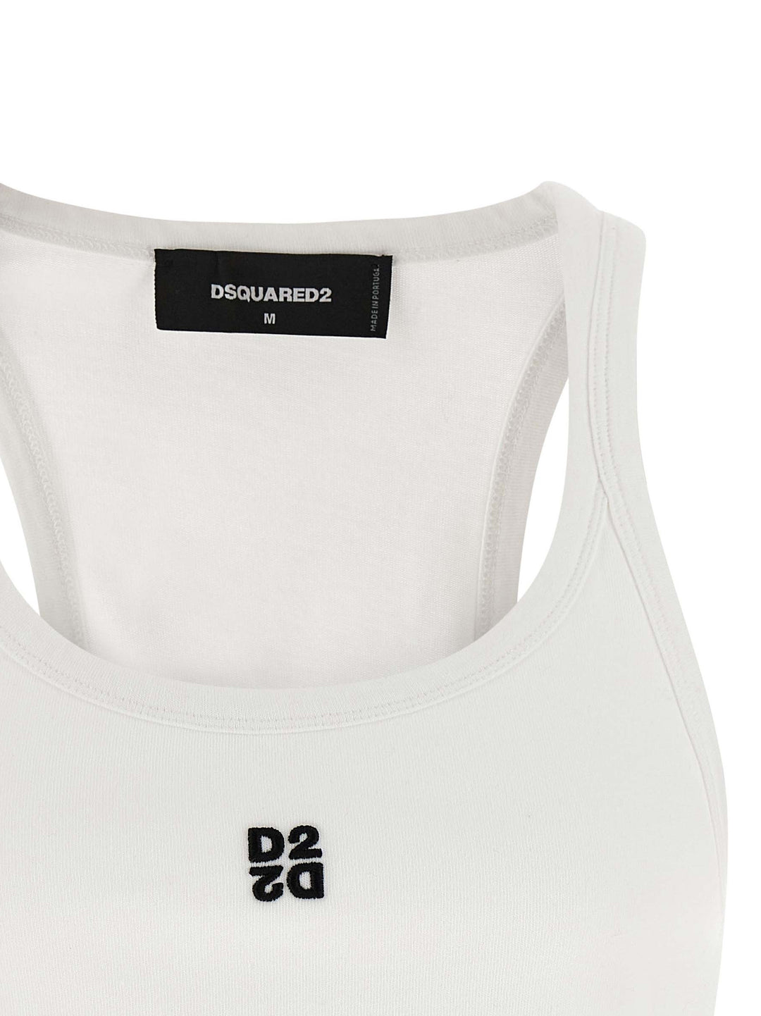 Dsquared2 D2 Upside Down Top - Bianco | ee433ec92380e3f8ac76bc9185e741fd17c005bd