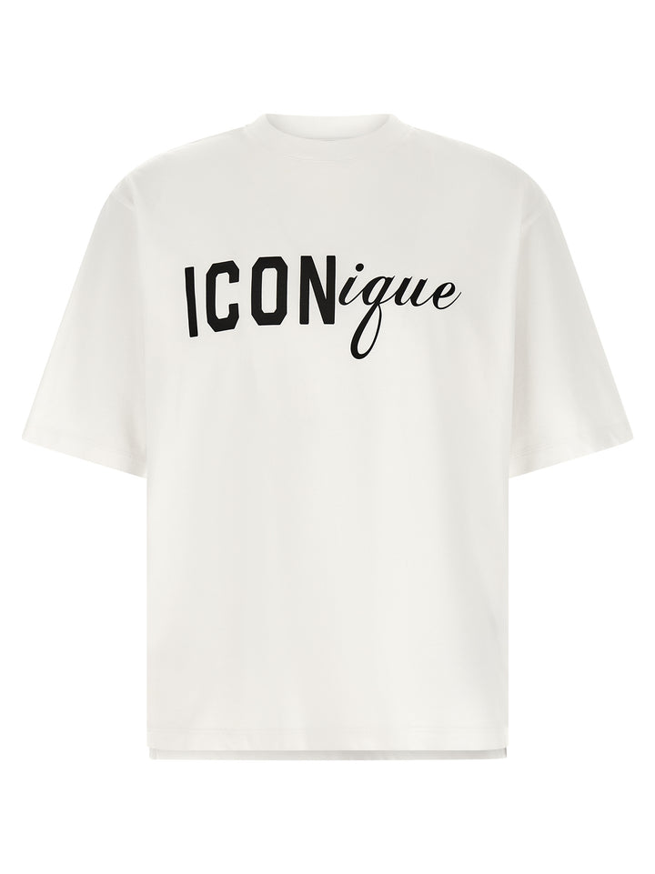 Dsquared2 Iconique T shirt - Bianco | 46eac8a81b1da42c10b3a231c59dae630ca01fb3