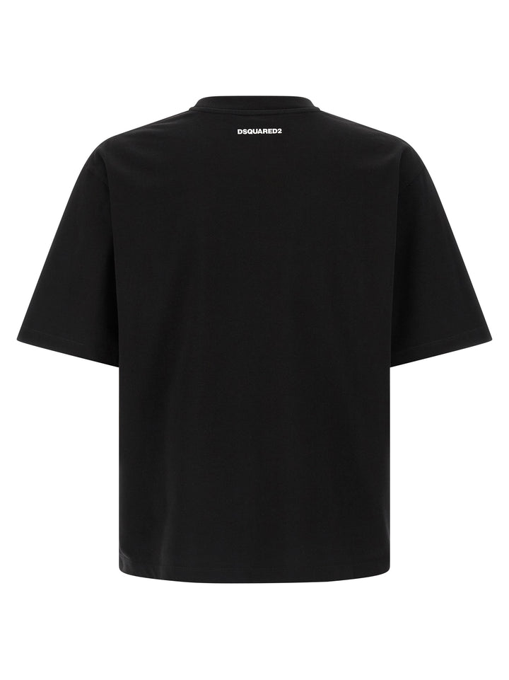 Dsquared2 Iconique T shirt - Nero | 2e53e6150d121df0b1d49a1f683573f8e21de3da