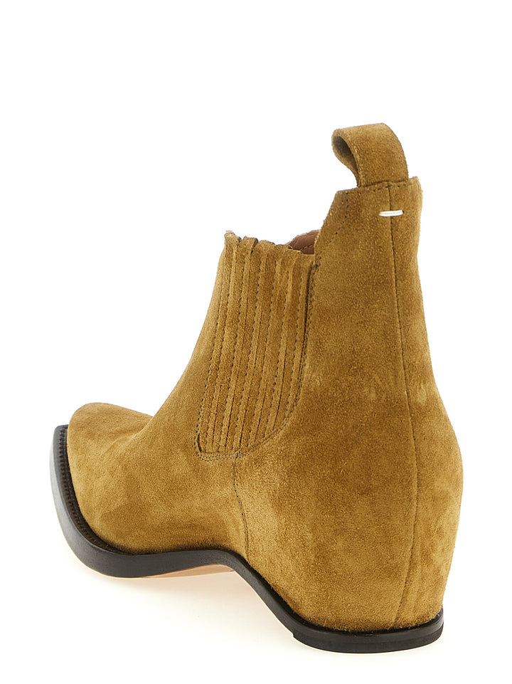 Maison Margiela Western Chelsea Heel-Less Stivali e Stivaletti - Marrone | 634ccdde12a8bb837c52982da785058954bde78d