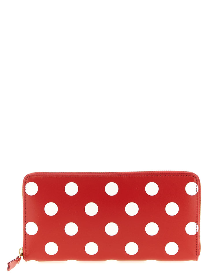 Comme Des GarçOns Wallet Pola Dots Printed Portafogli - Rosso | a7d5646d84e2e28dbe0b29907d14ddfa1923aee5