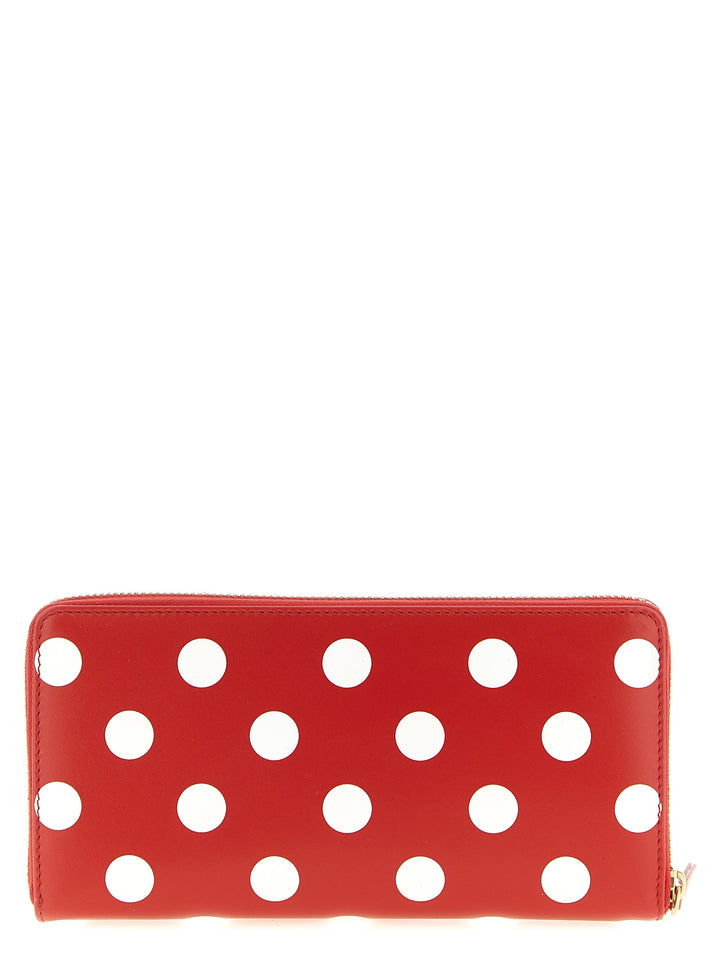 Comme Des GarçOns Wallet Pola Dots Printed Portafogli - Rosso | 6f29fe454033bb496197c80d297c66a5b78ce6ec