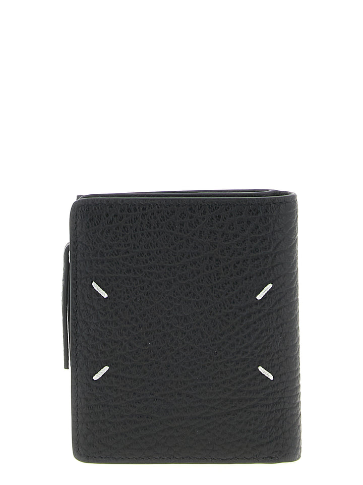 Maison Margiela Flap Wallet Portafogli - Nero | 2b591c0cd507fca8bad818b9e08bae328bf7bced