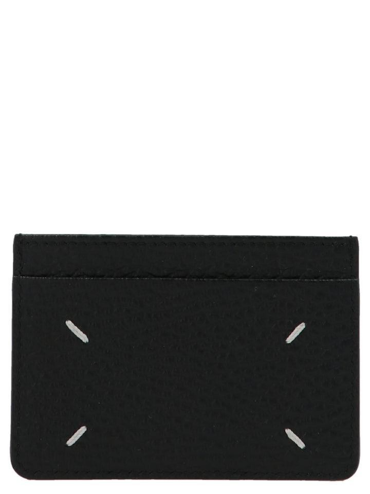 Maison Margiela Logo Card Holder Portafogli - Nero | 807e11ae9a0172c9087288d492bd39518da01efc