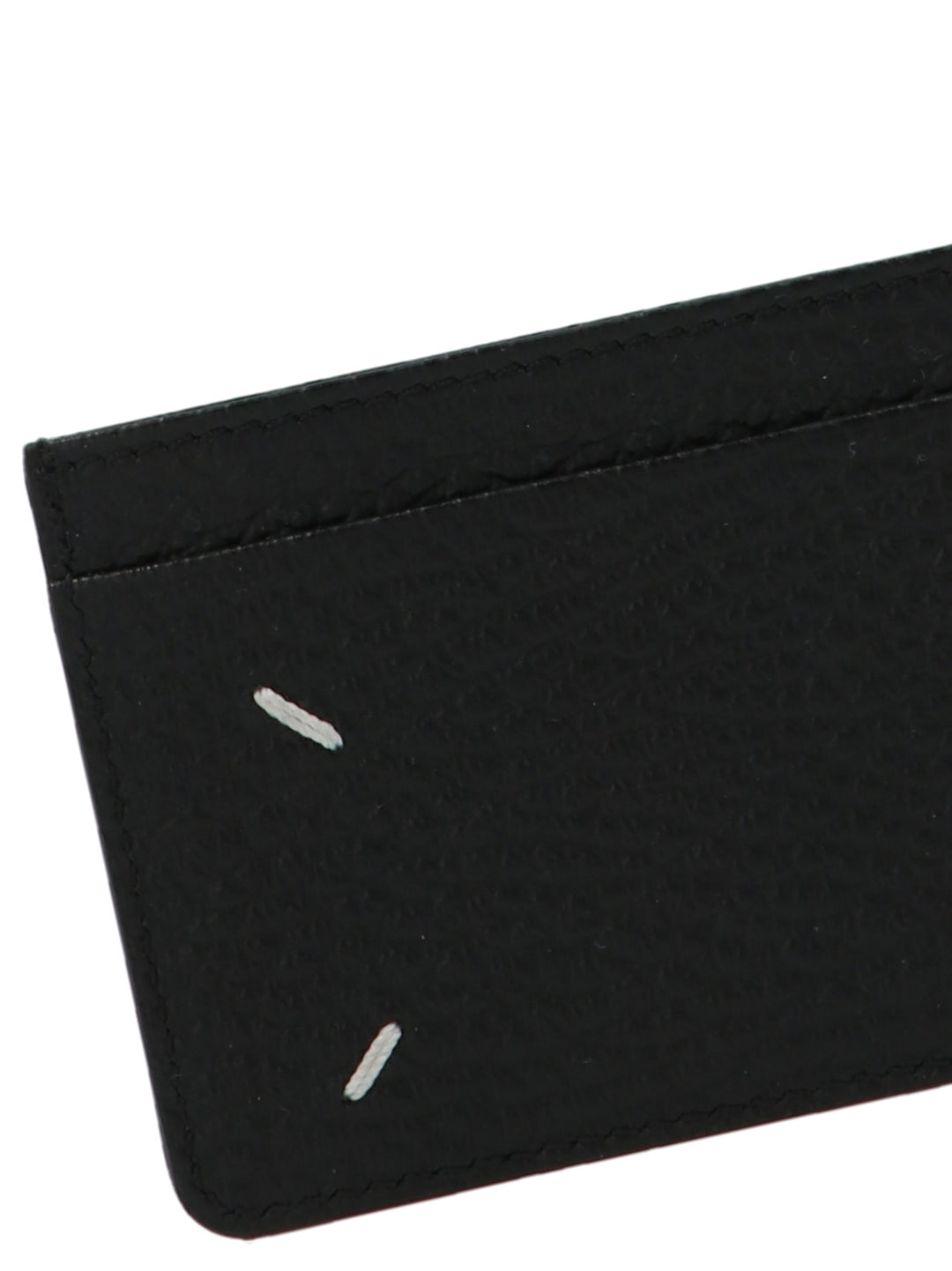 Maison Margiela Logo Card Holder Portafogli - Nero | 48860a32a751135bad662c41abd3024ea9e8a9e8