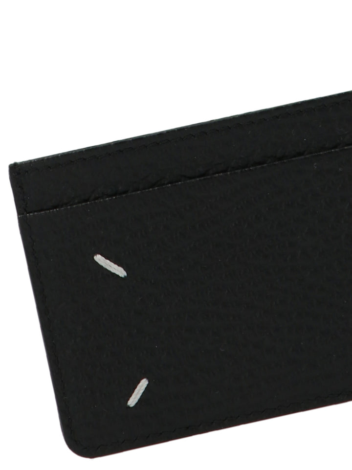 Maison Margiela Logo Card Holder Portafogli - Nero | 48860a32a751135bad662c41abd3024ea9e8a9e8