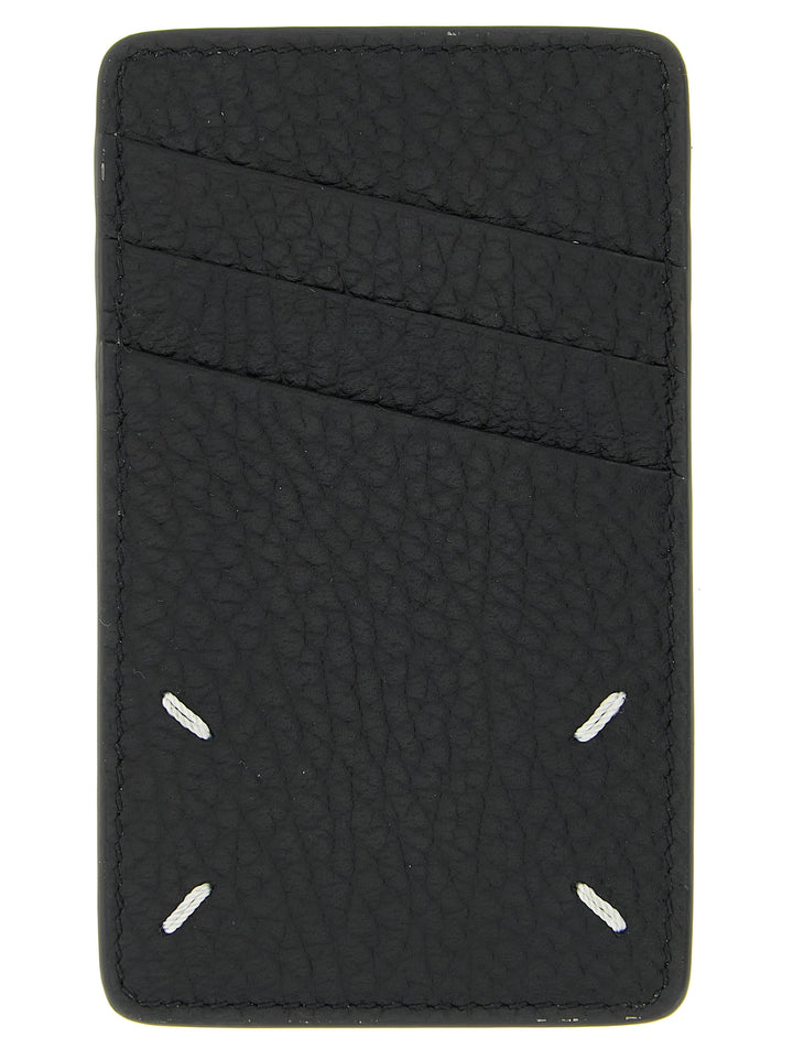 Maison Margiela Vertical Card Holder Portafogli - Nero | 79aaeaab27de772dad7e6638eaf08243a6e7aa11
