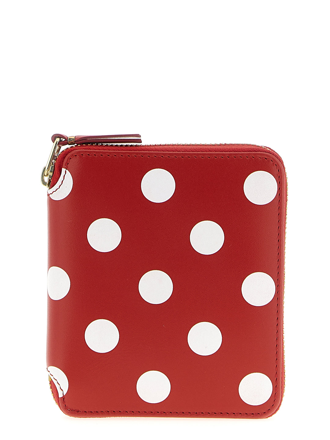 Comme Des GarçOns Wallet Polka Dots Printed Portafogli - Rosso | 8b071dd875aaa6cb9e7b997dd0f6ad2f7da9df34