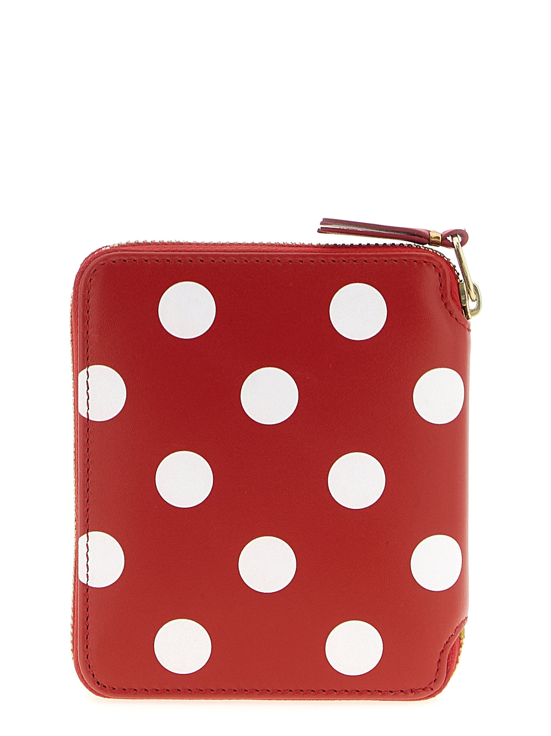 Comme Des GarçOns Wallet Polka Dots Printed Portafogli - Rosso | e2eef165fbb3c011041e96f887fbeeb7853e567f