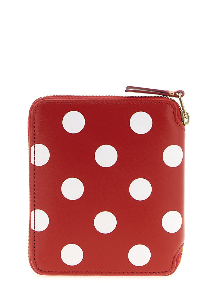 Comme Des GarçOns Wallet Polka Dots Printed Portafogli - Rosso | e2eef165fbb3c011041e96f887fbeeb7853e567f