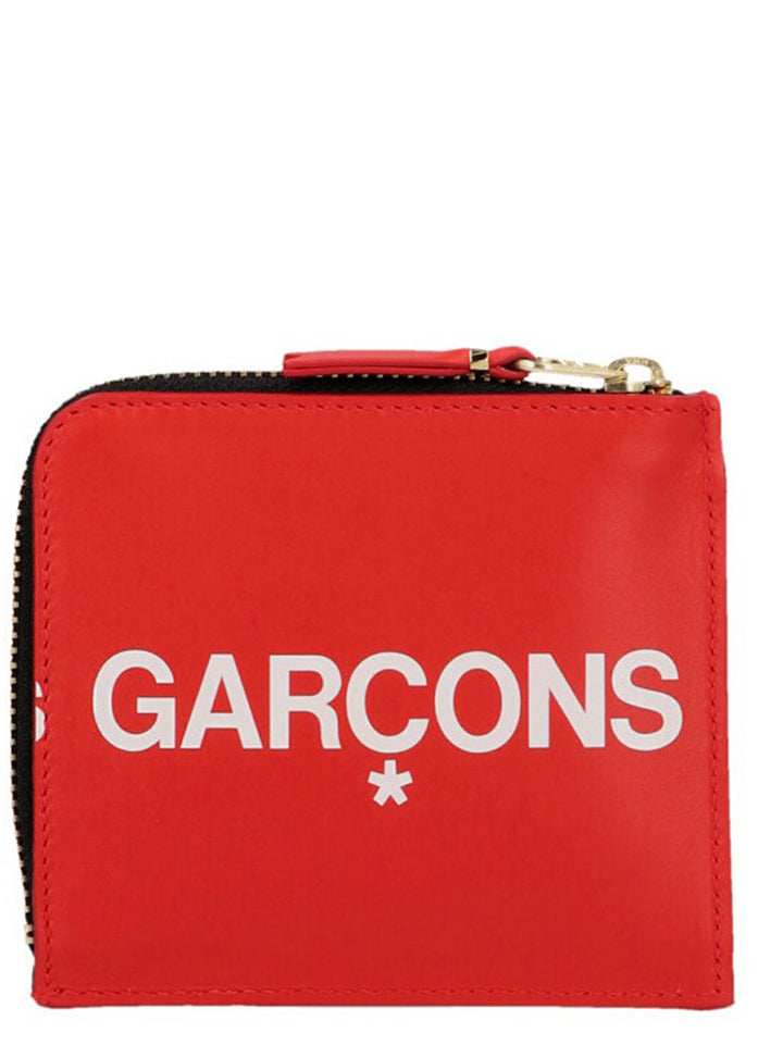 Comme Des GarçOns Wallet Huge Logo Portafogli - Rosso | 7aec71220aa65f6f7378ac297373374d3862aaad